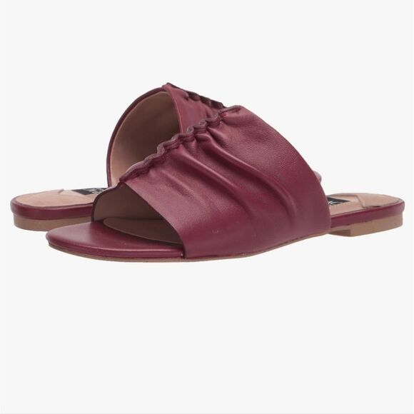 ZAC Zac Posen Yana Womens Slide Dark Red Sandal Size 11 - Picture 1 of 10